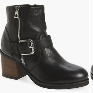 RUDSAK Balady Western Fleece Lined Leather Black Boots Women’s Size 40 (9) NEW
